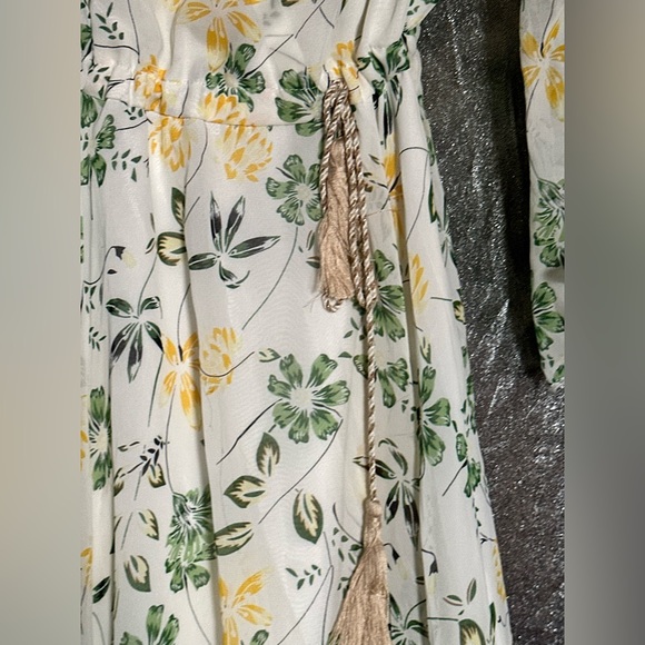 Women Floral Ruffle Sleeve Dress - Picture 6 of 11